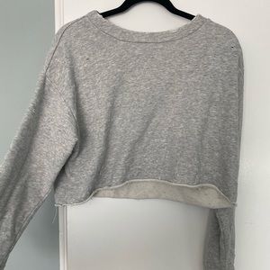 Alo yoga crop sweatshirt - “worn” look